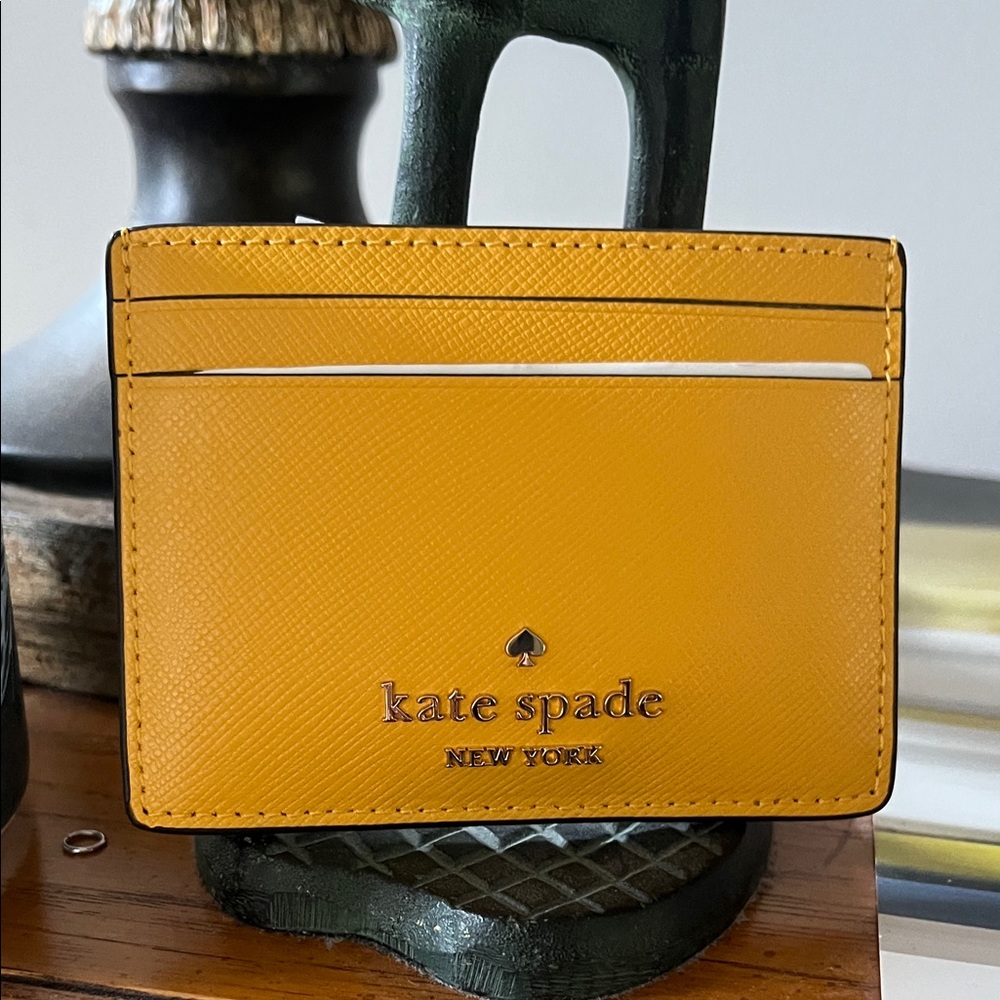 Kate Spade Daffodil Yellow Card Holder NWT